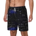thumbnail image 1 of Picia Mathematica Science pattern Mens Swim Trunks with Compression Liner Stretch Beach Shorts Quick Dry with Zipper Pockets No-Chafing Board Shorts-Medium, 1 of 9