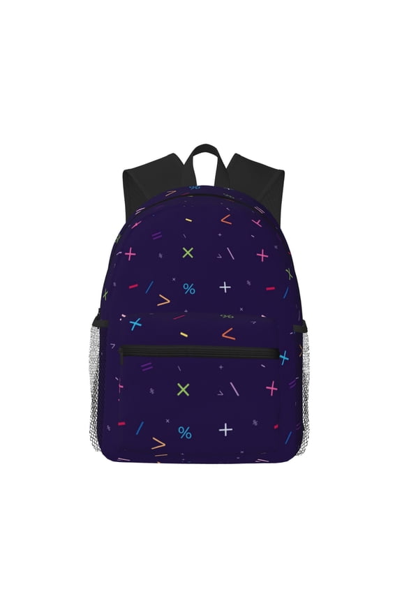 Mathematical Symbols Large Capacity Backpack Classic Style Backpack Casual Backpack Water-Resistant School Work Travel Outdoor Backpack