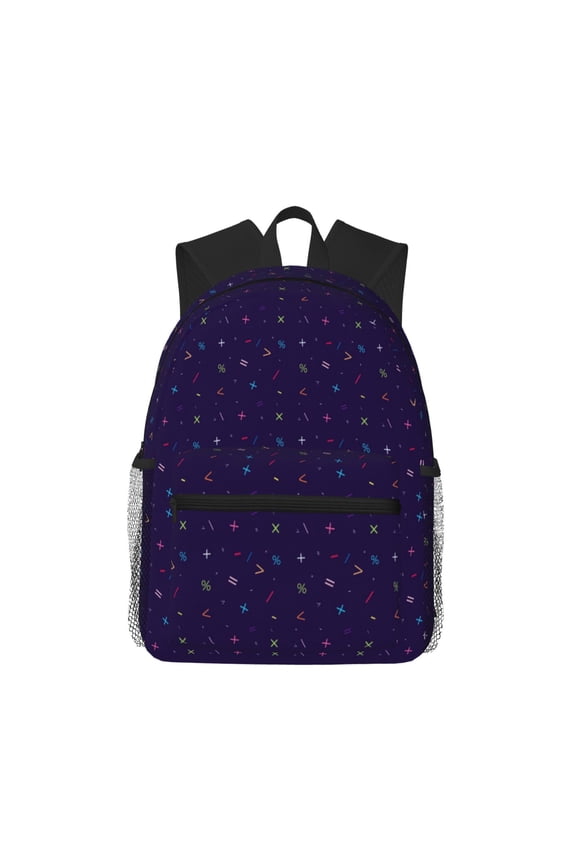 Mathematical Symbols Large Capacity Backpack Classic Style Backpack Casual Backpack Water-Resistant School Work Travel Outdoor Backpack