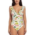 thumbnail image 1 of Picia Medical Icons Blooming Jelly Womens Tummy Control Bathing Suits Slimming Ruffle Swimsuit One Piece Lace Swimwear-, 1 of 8