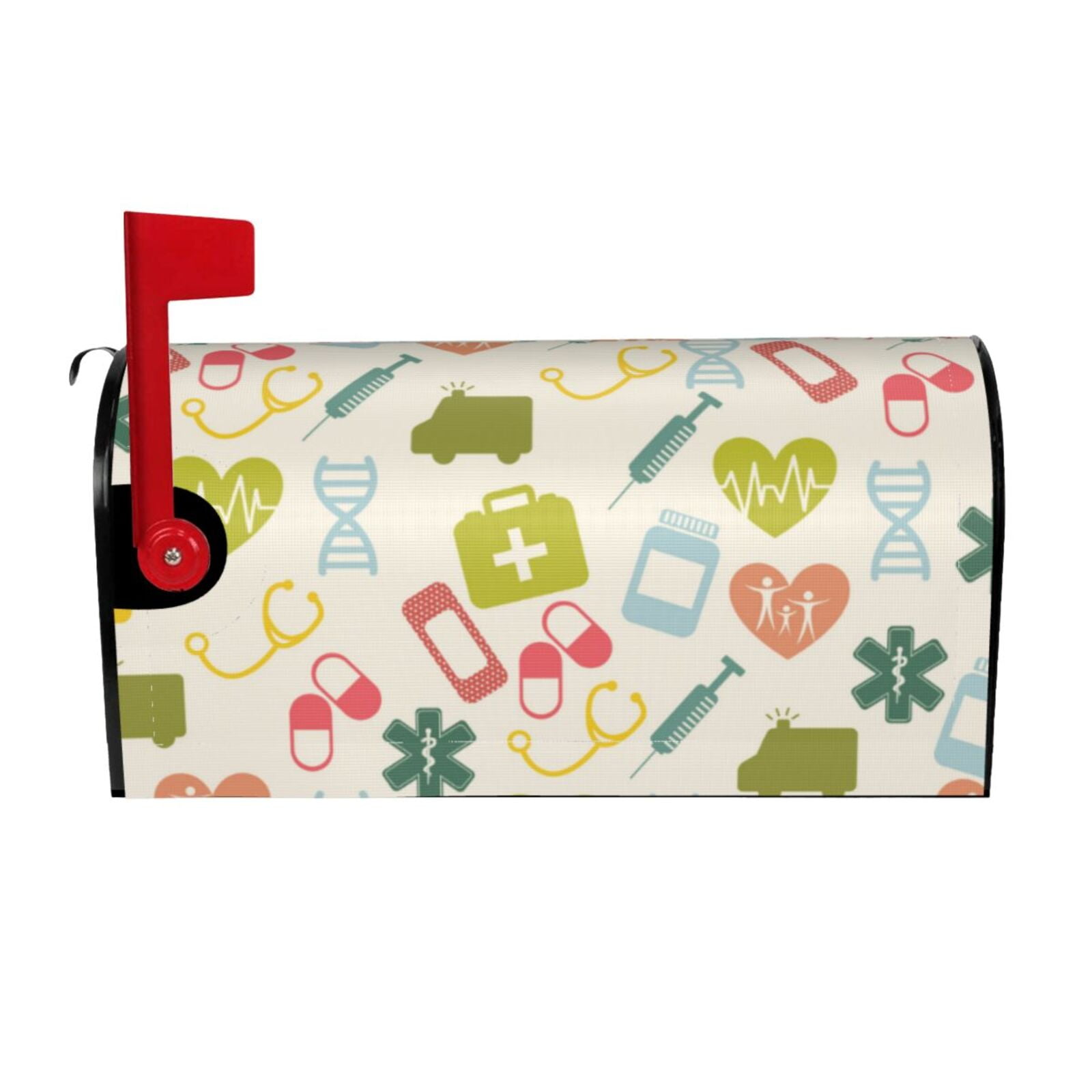 Picia Medical Icons Magnetic Mailbox Cover Standard Size-21x18 in