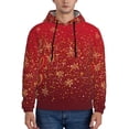 thumbnail image 1 of Picia Merry Christmas Pattern Casual Men's Hoodie - Lightweight Hooded Sweatshirt with Kangaroo Pocket, Comfortable Pullover for Everyday, Travel-Medium, 1 of 7