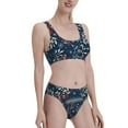 thumbnail image 1 of Picia Merry Christmas Women's High Waisted Bikini Scoop Neck Swimsuit Two Pieces Bathing Suit-Large, 1 of 8