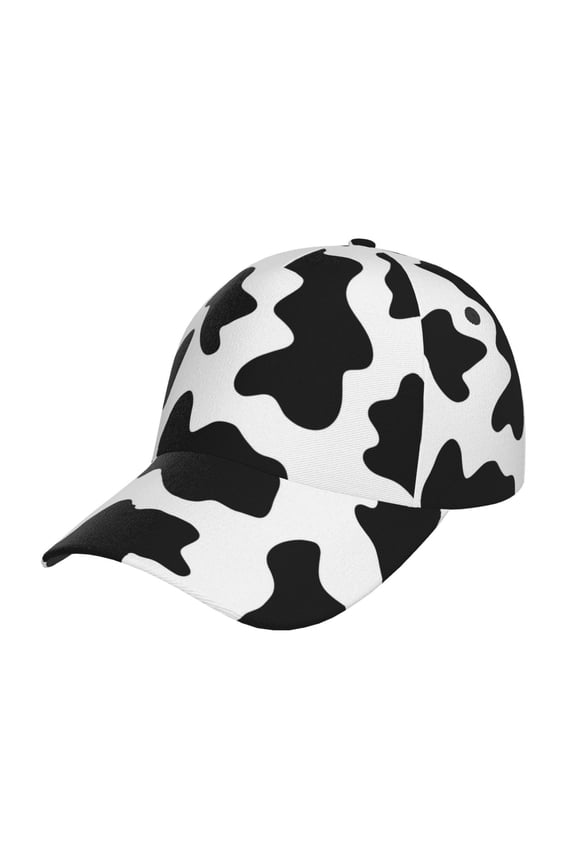 Milk Cow pattern Trucker Low Profile Hat Men Women Baseball Cap Dad Hat Adjustable Unconstructed Plain Cap