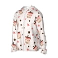 thumbnail image 1 of Picia Milk Tea Women's Men's UPF 50+ Sun Protection Hoodie Shirt Long Sleeve SPF Fishing Outdoor UV Hiking Lightweight Shirts-Large, 1 of 9