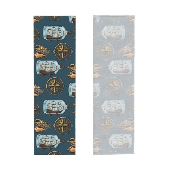 Picia Miniature Ship In Bottle Pattern Cooling Towels (40"x12") Cool Towel, Cold Towel, Microfiber Soft Breathable Chilly Ice Towel