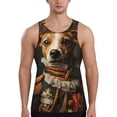 thumbnail image 1 of Picia Modern Cute Dog Printed Men’s Performance Tank, Men's Workout Tank Top Moisture-Wicking Tank Top Muscle tee, Breathable Workout Shirt-XX-Large, 1 of 7