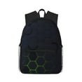 thumbnail image 1 of Picia Modern Hexagonal Neon Grid Large Capacity Backpack Classic Style Backpack Casual Backpack Water-Resistant School Work Travel Outdoor Backpack, 1 of 8