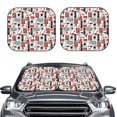 thumbnail image 1 of Picia Modern Life 2 Piece Car Windshield Sun Shade Foldable | Foldable Sun Shield for Front Window Blocks UV Rays and Keeps Your Vehicle Cool-Small, 1 of 7