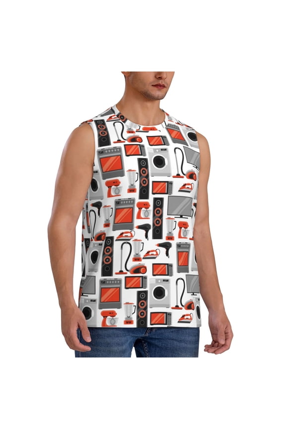 Modern Life mens Cotton Tank Undershirts , Moisture-wicking Ribbed Tanks, Lightweight Cotton Tank Undershirts-3X-Large