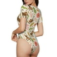 thumbnail image 1 of Picia Monkeys in the Jungle Womens One Piece Swimsuits Modest Tummy Control Bathing Suits Lace Up Slimming Swim Suit-X-Large, 1 of 9