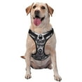 thumbnail image 1 of Picia Monochrome Deer Floral No-Pull Dog Harness Reflective Front Clip Vest with Handle,Step-in Air Dog Harness,Adjustable 2 Metal Rings 4 Buckles,Easy to Put on & Take Off Medium, 1 of 9