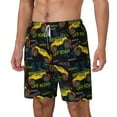 thumbnail image 1 of Picia Monster Truck1 pattern Mens Swim Trunks with Compression Liner Stretch Beach Shorts Quick Dry with Zipper Pockets No-Chafing Board Shorts-X-Large, 1 of 9