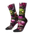 thumbnail image 1 of Picia Monstrous Cartoon Characters Print Athletic Socks for Men & Women – Cushioned Moisture-Wicking Crew Socks for Sports, Running, and Training, Soft & Breathable Size 5-11, 1 of 6