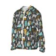 thumbnail image 1 of Picia Moose Squirrel owls tree Women's Men's UPF 50+ Sun Protection Hoodie Shirt Long Sleeve SPF Fishing Outdoor UV Hiking Lightweight Shirts-Large, 1 of 9