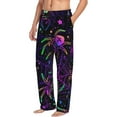thumbnail image 1 of Picia Multi-colored Spiders Mens Soft Woven Cotton Elastic Waistband Sleep Pajama Pant Lounge Sleep Pant With Pockets And Drawstring-X-Large, 1 of 9
