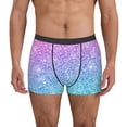 thumbnail image 1 of Picia Multicolor Glitter Pattern Men’s Boxer Briefs – Soft & Breathable Underwear, Stretchy & Comfortable Fit, Supportive Pouch Design, Moisture-Wicking-XX-Large, 1 of 5