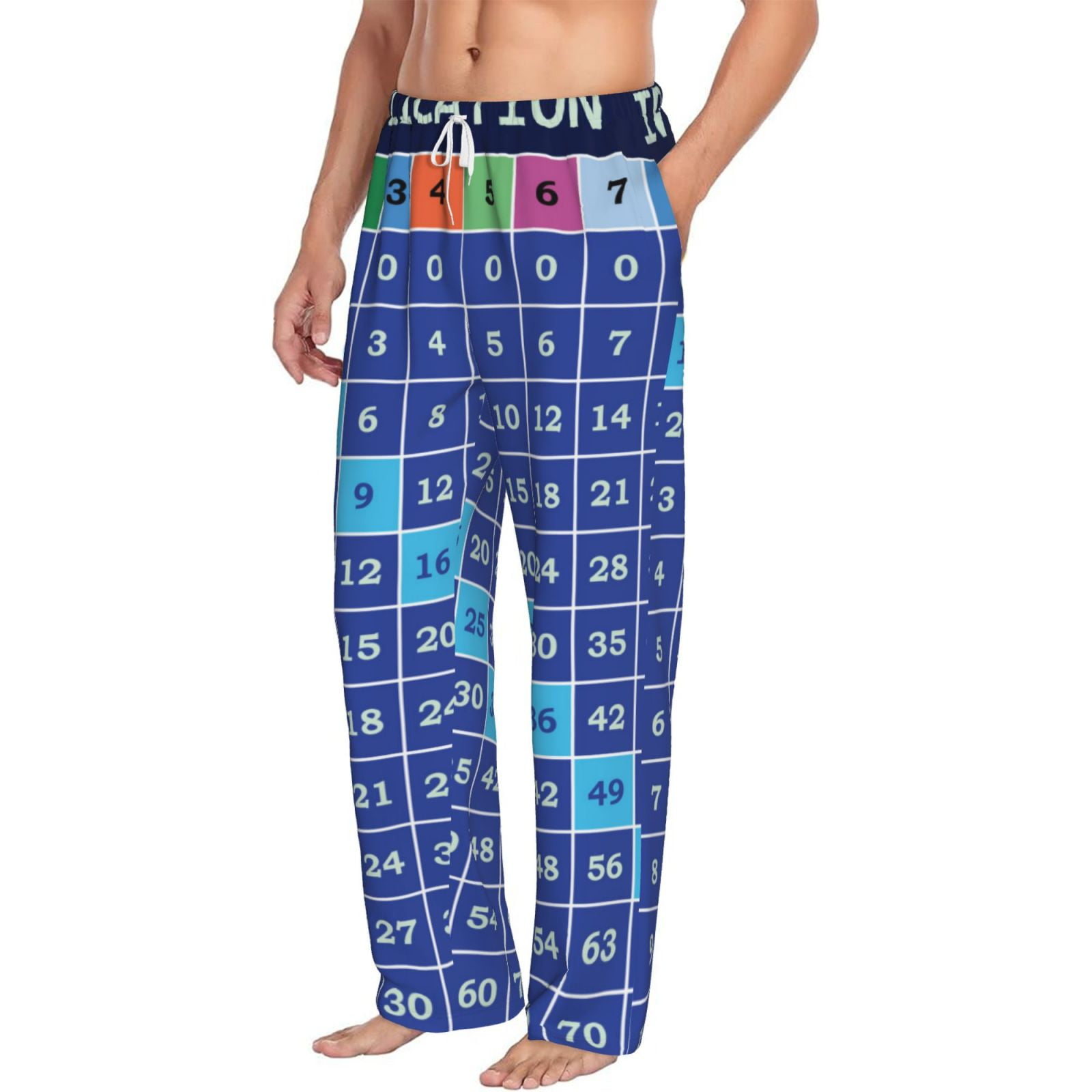 Picia Multiplication Table Mens Soft Woven Cotton Elastic Waistband ...