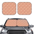thumbnail image 1 of Picia Mushroom 2 Piece Car Windshield Sun Shade Foldable | Foldable Sun Shield for Front Window Blocks UV Rays and Keeps Your Vehicle Cool-Small, 1 of 7