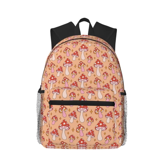 Picia Mushroom Large Capacity Backpack Classic Style Backpack Casual Backpack Water-Resistant School Work Travel Outdoor Backpack