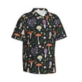 thumbnail image 1 of Picia Mushrooms Gentle Cotton Regular Fit Short Sleeve Casual Hawaiian Shirt for Men-XX-Large, 1 of 9