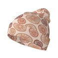 thumbnail image 1 of Picia Mushrooms2 Pattern Knitted Beanie Hat for Men and Women , Unisex Winter Warm Stretchy Knit Cap Thick Fisherman Beanies Cuffed Plain Skull Caps, 1 of 6