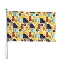 thumbnail image 1 of Picia Musical Instruments Printed Flag ,Musical Instruments Pattern Garden Flag Vertical Double,Yard Lawn Outdoor Decor 48x72", 1 of 9
