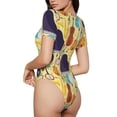 thumbnail image 1 of Picia Musical Instruments Womens One Piece Swimsuits Modest Tummy Control Bathing Suits Lace Up Slimming Swim Suit-Large, 1 of 9