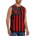 thumbnail image 1 of Picia Nautical American Flag mens Cotton Tank Undershirts , Moisture-wicking Ribbed Tanks, Lightweight Cotton Tank Undershirts-3X-Large, 1 of 8
