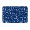 thumbnail image 1 of Picia Nautical Anchors Pattern Flannel Doormat – 16x24 Inch Non-Slip Indoor Mat, Absorbent & Quick-Dry Rug for Entryway, Bathroom, Kitchen, and Bedroom, Machine Washable, 1 of 7