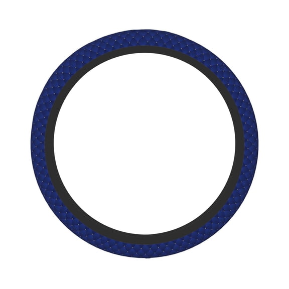 Picia Navy Blue Car Steering Wheel Cover, Non-Slip, Breathable, Universal 15 inch