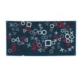 thumbnail image 1 of Picia Navy Blue Geometric Pattern Party Banner, Festive Decoration, Holiday Banner, Celebration Decor, Event Banner, Reusable Party Banner-Medium, 1 of 8