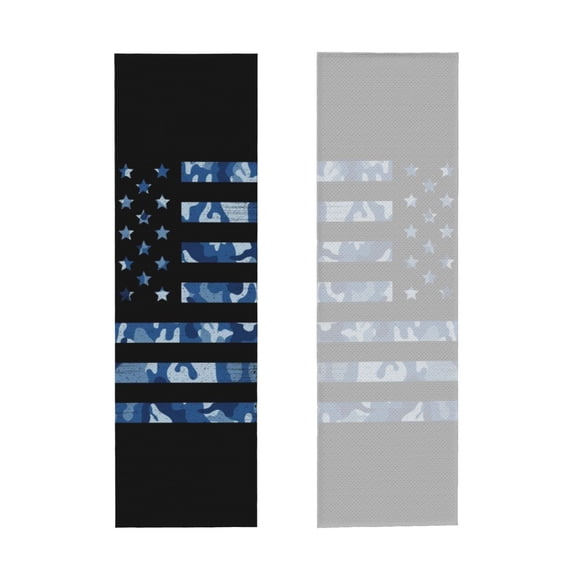Picia Navy Camouflage American Flag Pattern Cooling Towels (40"x12") Cool Towel, Cold Towel, Microfiber Soft Breathable Chilly Ice Towel