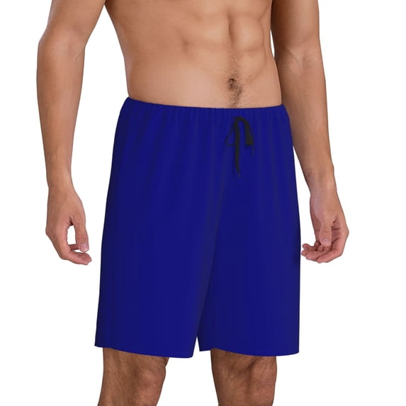 Picia Navy Pajama Shorts for Men, Men's Pajama Bottoms, Sleepwear,Short Pajama Pants-3X-Large