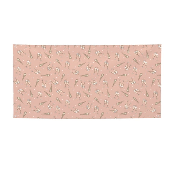 Picia New Year'S Eve Party Pattern Party Banner, Festive Decoration, Holiday Banner, Celebration Decor, Event Banner, Reusable Party Banner-Small