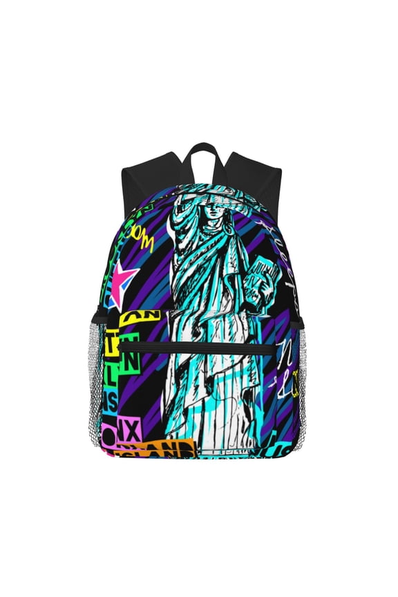 New York City Large Capacity Backpack Classic Style Backpack Casual Backpack Water-Resistant School Work Travel Outdoor Backpack