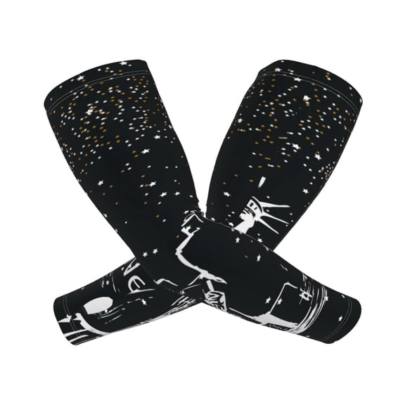 Picia New York City1 Arm Sleeves for Men and Women - Tattoo Cover Up UPF 50+ Cooling Sports Sleeve for Basketball Golf Football-One Size