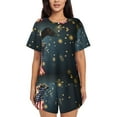 thumbnail image 1 of Picia North American Bald Eagle Pajamas Sets for Women Soft Short-Sleeved Pjs with Lounge Shorts Two Piece Sleepwear-Large, 1 of 9