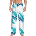 thumbnail image 1 of Picia Northern Lights Pattern Mens Soft Woven Cotton Elastic Waistband Sleep Pajama Pant Lounge Sleep Pant With Pockets And Drawstring-Small, 1 of 6
