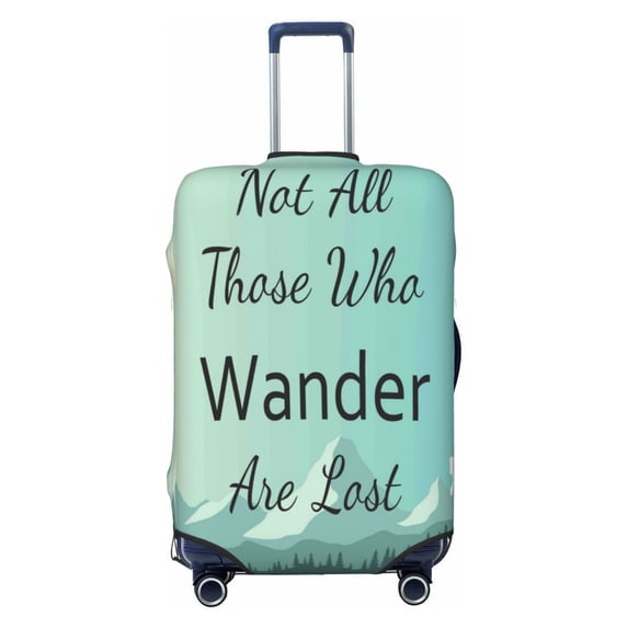Picia Not All Those Who Wander Are Lost1 Luggage Protector Cover Thicken Suitcase Protector Cover Fit 18-32 Inch Luggage-Medium