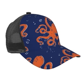 Picia Octopus Pattern Trucker Hat,Baseball Cap,Sun Protection Cap,Stylish Headwear,Leisure Cap,Outdoor Sports Cap