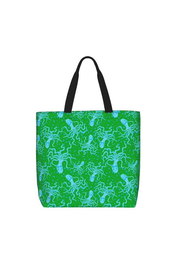 Octopus1 for Tote Bag for Women with Zipper, Gym Tote with Compartments, Laptop Work Tote Nurse Dance Yoga Bag for Sport, Travel