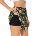 thumbnail image 1 of Picia Octopuses And Leaves Pattern Women's 2 in 1 Athletic Running Shorts High Waisted Workout Casual Gym Sweat Shorts with Comfy Liner Zipper Pockets-XX-Large, 1 of 9