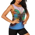 thumbnail image 1 of Picia Oil Painting Beautiful Butterfly Pattern Women's Workout Tank Top,Breathable Activewear,Slim Fit Athletic Top,Versatile Workout Moisture-wicking top-Small, 1 of 9