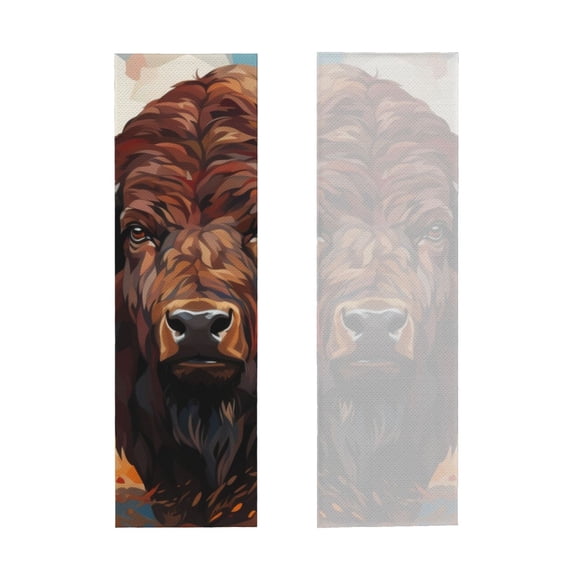 Picia Oil Painting Style Iceberg Yak Pattern Cooling Towels (40"x12") Cool Towel, Cold Towel, Microfiber Soft Breathable Chilly Ice Towel