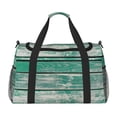 thumbnail image 1 of Picia Old Green Wooden Print Travel Duffle Bag,Weekender Bags for Women with Shoe Compartment, Gym Duffel Bag with Wet Pocket, Hospital Bags for Labor and Delivery, 1 of 7