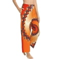 thumbnail image 1 of Picia Orange Rotating Womens Soft Woven Cotton Elastic Waistband Sleep Pajama Pant Lounge Sleep Pant With Pockets And Drawstring-Medium, 1 of 9