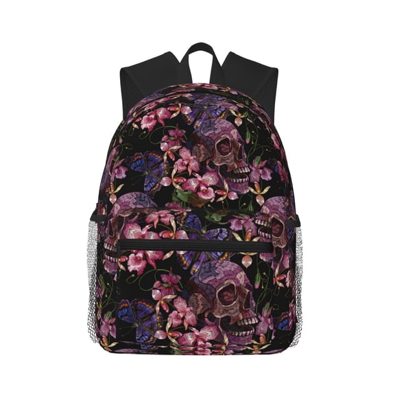 Picia Orchids Flowers Large Capacity Backpack Classic Style Backpack Casual Backpack Water-Resistant School Work Travel Outdoor Backpack