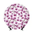 thumbnail image 1 of Picia Orchids Flowers Pattern Bone China Decorative Plate – Wall Decor with Stand and Adhesive, Elegant Ornament for Living Room, Office, or Entryway-6in, 1 of 6