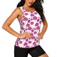 thumbnail image 1 of Picia Orchids Flowers Pattern Women's Workout Tank Top,Breathable Activewear,Slim Fit Athletic Top,Versatile Workout Moisture-wicking top-XX-Large, 1 of 9